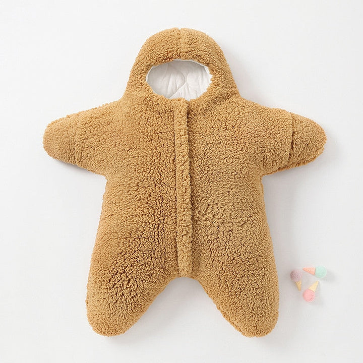 Baby Starfish Sleeping Bag - StarrySnug-Brown-0-2 Months-Nora Luxe
