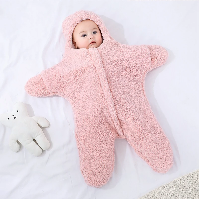 Baby Starfish Sleeping Bag - StarrySnug-Pink-0-2 Months-Nora Luxe