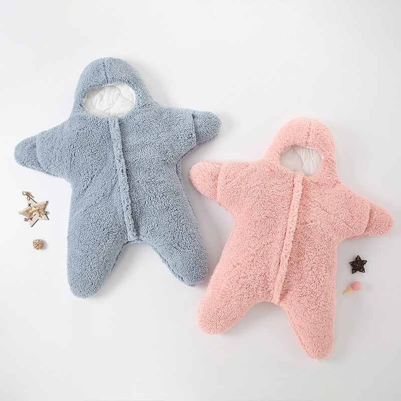 Baby Starfish Sleeping Bag - StarrySnug-White-0-2 Months-Nora Luxe