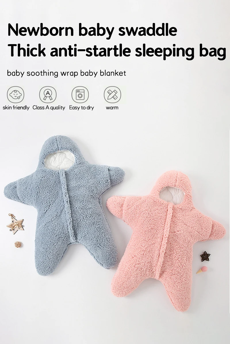 Baby Starfish Sleeping Bag - StarrySnug-White-0-2 Months-Nora Luxe