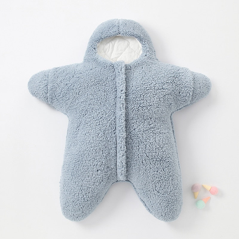 Baby Starfish Sleeping Bag - StarrySnug-White-0-2 Months-Nora Luxe