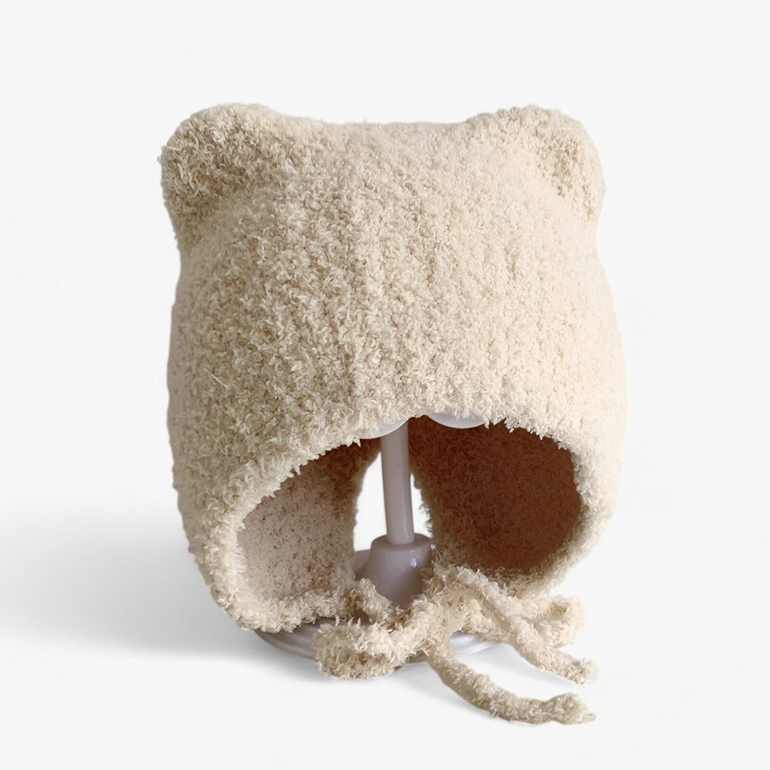 Baby Winter Hat with Ear Flaps - Soft Warmth and Cute Design - Finn-Beige-Baby 0-3 years-Nora Luxe