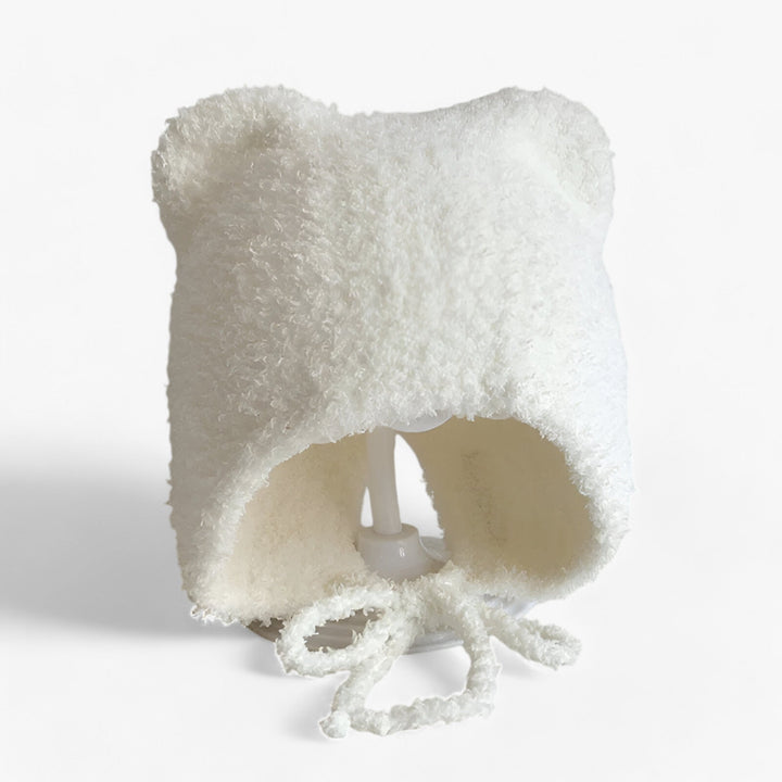 Baby Winter Hat with Ear Flaps - Soft Warmth and Cute Design - Finn-White-Baby 0-3 years-Nora Luxe