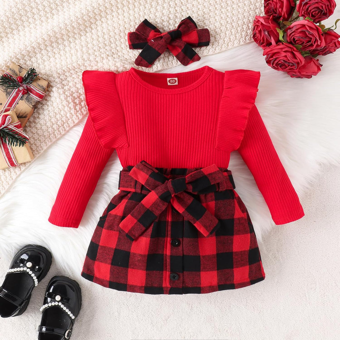 Baby Winterset – Knitted Turtleneck and Dress Set-A-6-12 Months-Nora Luxe