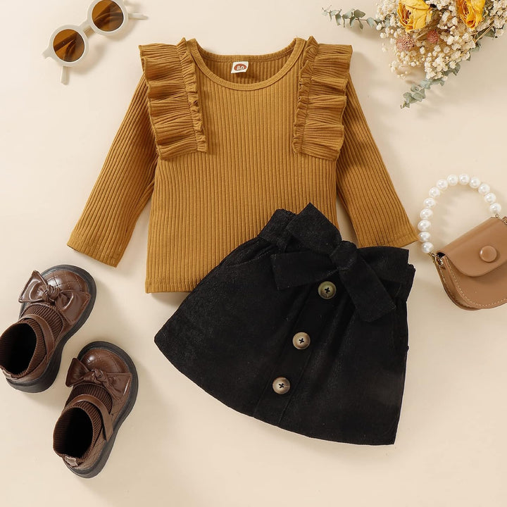 Baby Winterset – Knitted Turtleneck and Dress Set-A-6-12 Months-Nora Luxe