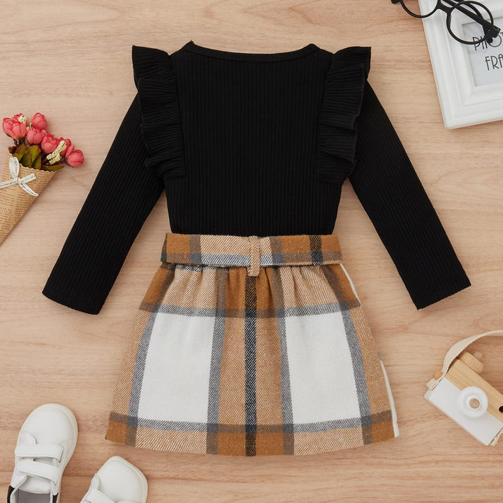Baby Winterset – Knitted Turtleneck and Dress Set-A-6-12 Months-Nora Luxe