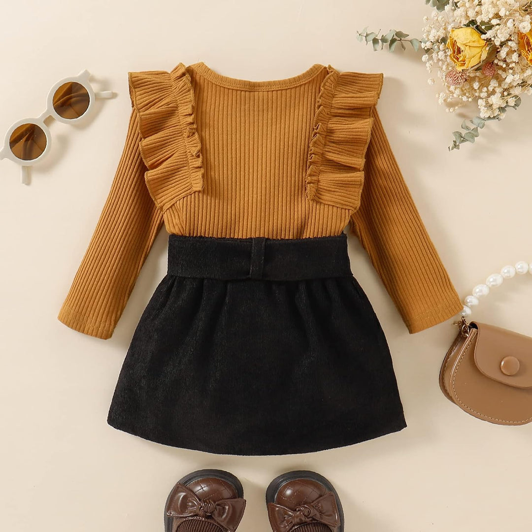 Baby Winterset – Knitted Turtleneck and Dress Set-A-6-12 Months-Nora Luxe