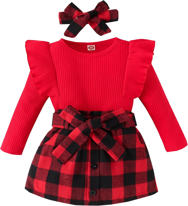 Baby Winterset – Knitted Turtleneck and Dress Set-A-6-12 Months-Nora Luxe