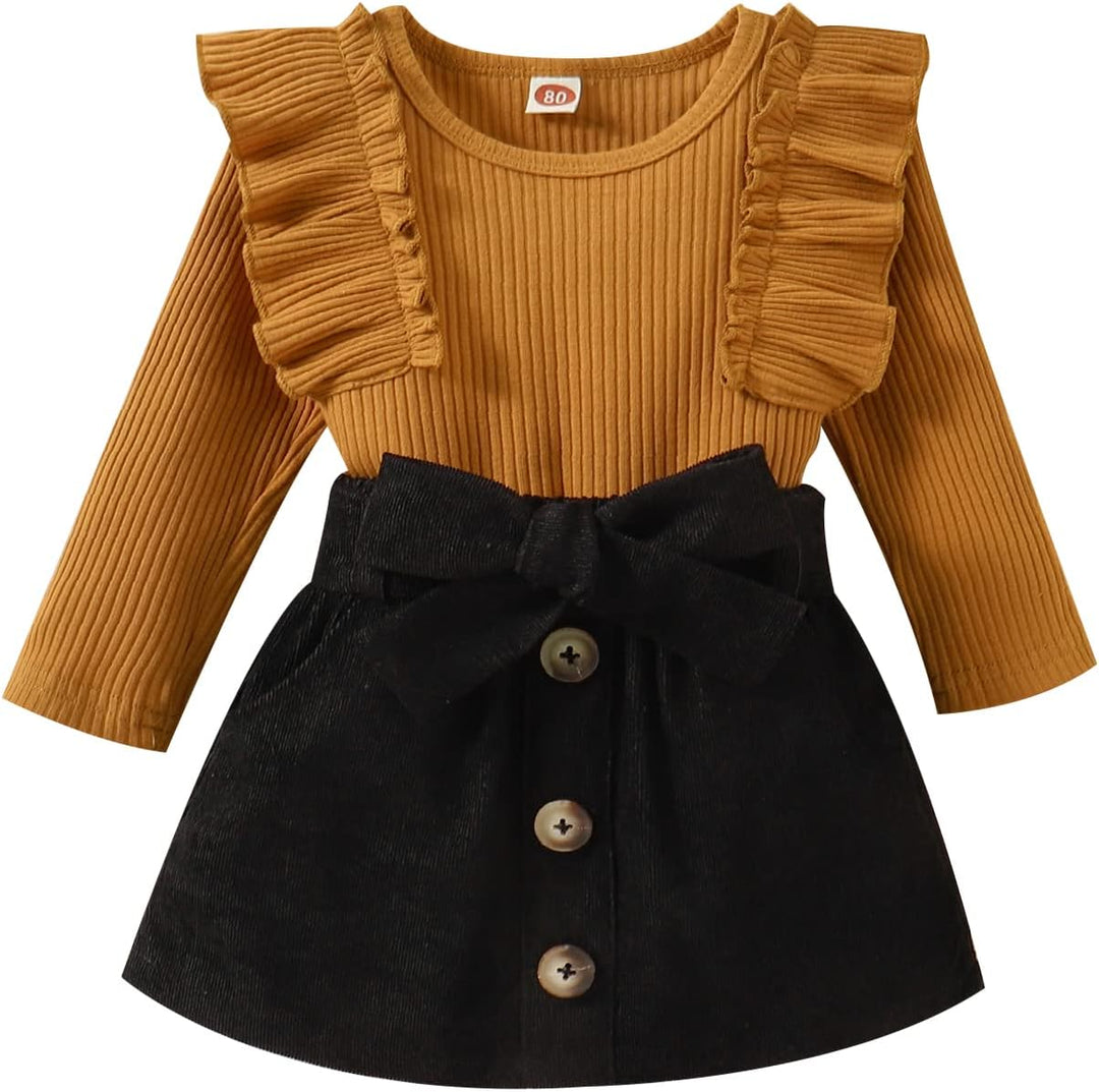 Baby Winterset – Knitted Turtleneck and Dress Set-A-6-12 Months-Nora Luxe