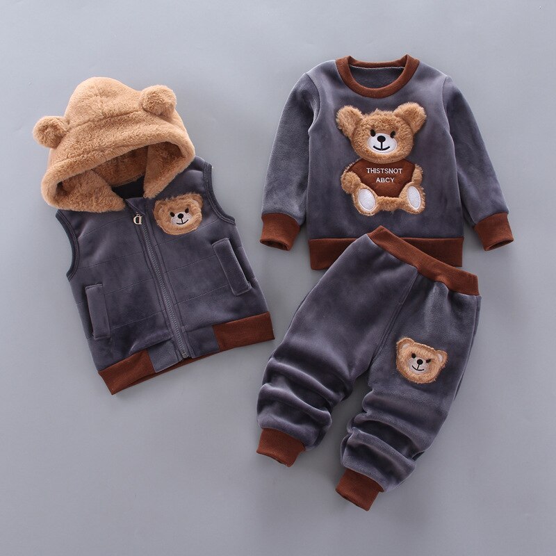 Baby Winterset (Set of 3) - Finn-Dark Gray-6-12 months (31.5 in)-Nora Luxe