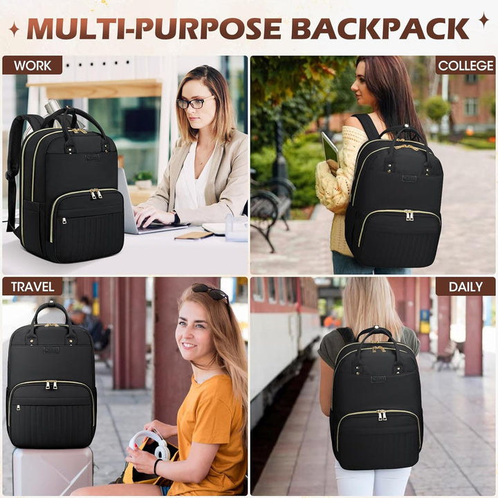 Water-Resistant Travel Laptop Backpack with Multi-Compartments – AeroFlex Series