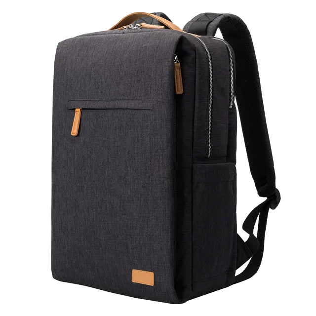 Backpack with Laptop Compartment and USB Charging Port - Nova-Black-Nora Luxe