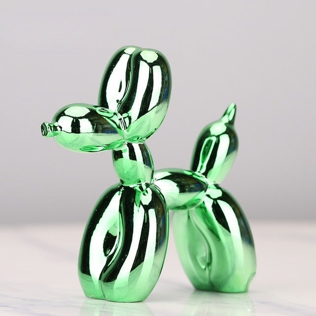 Balloon Dog Sculptures - BouncePup-Green-Nora Luxe
