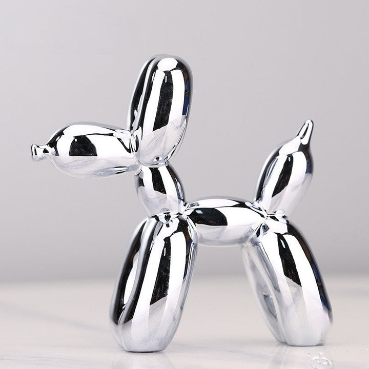 Balloon Dog Sculptures - BouncePup-Light gray-Nora Luxe