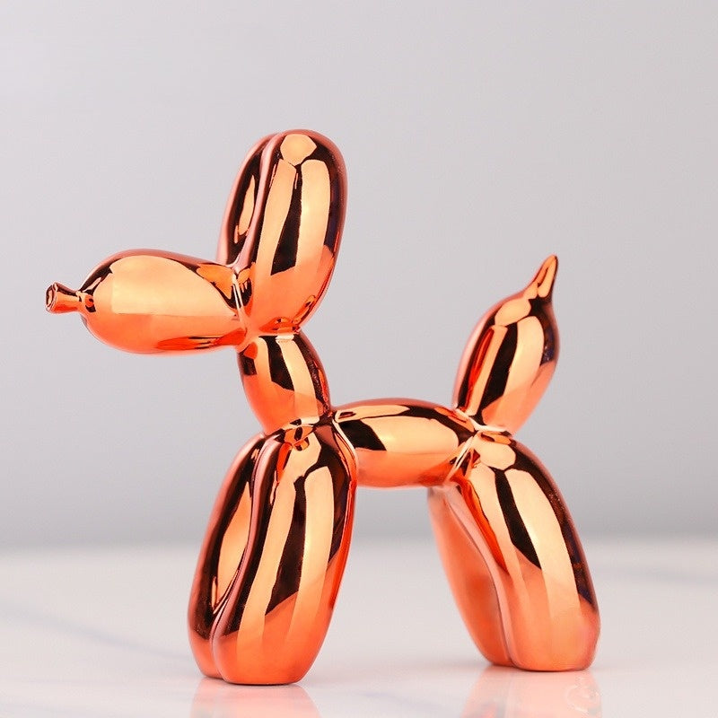 Balloon Dog Sculptures - BouncePup-Orange-Nora Luxe