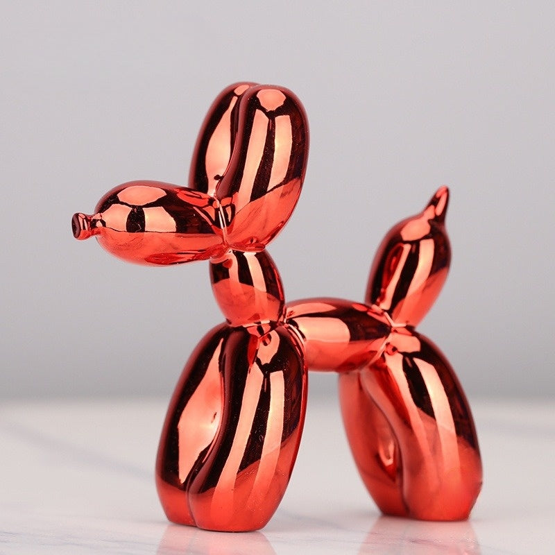 Balloon Dog Sculptures - BouncePup-Red-Nora Luxe