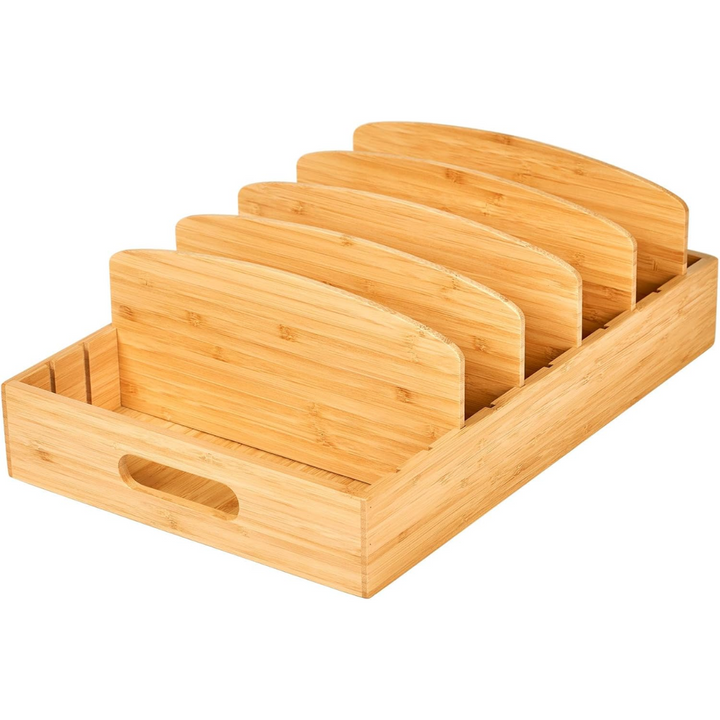 Bamboo Kitchen Organizer for Lid Storage - TopKeeper-XL With high distributors-Nora Luxe