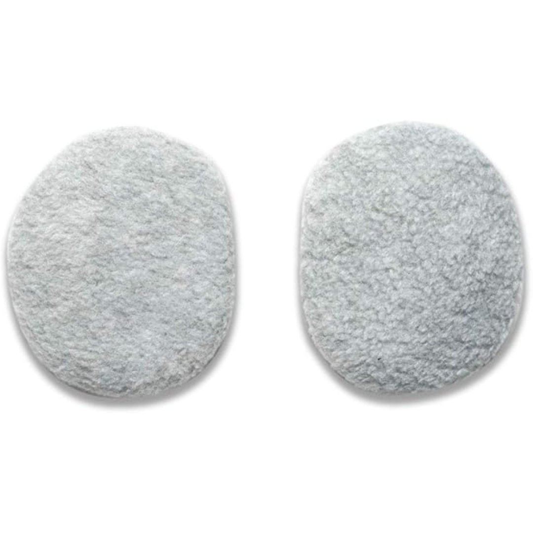 Bandless Fleece Ear Warmers for Men & Women - FleeceBuds-White-Nora Luxe