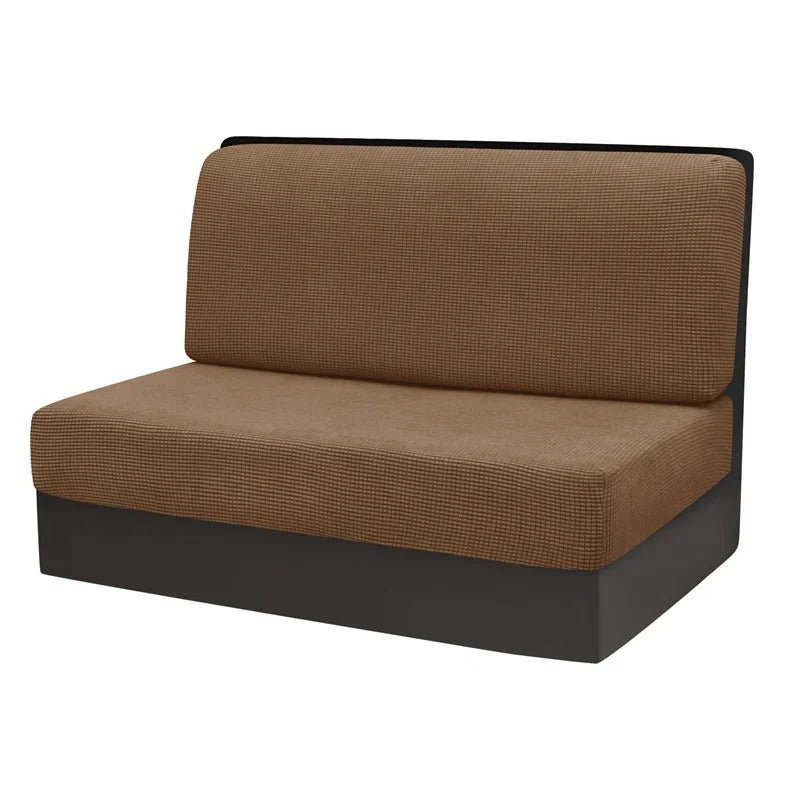 Bank covers set for camper & caravan - NomadCover-Brown-Nora Luxe