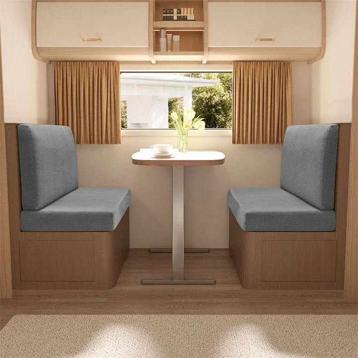 Bank covers set for camper & caravan - NomadCover-Dark Blue-Nora Luxe