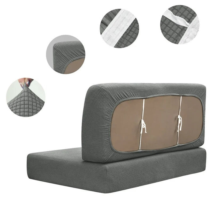 Bank covers set for camper & caravan - NomadCover-Dark Blue-Nora Luxe