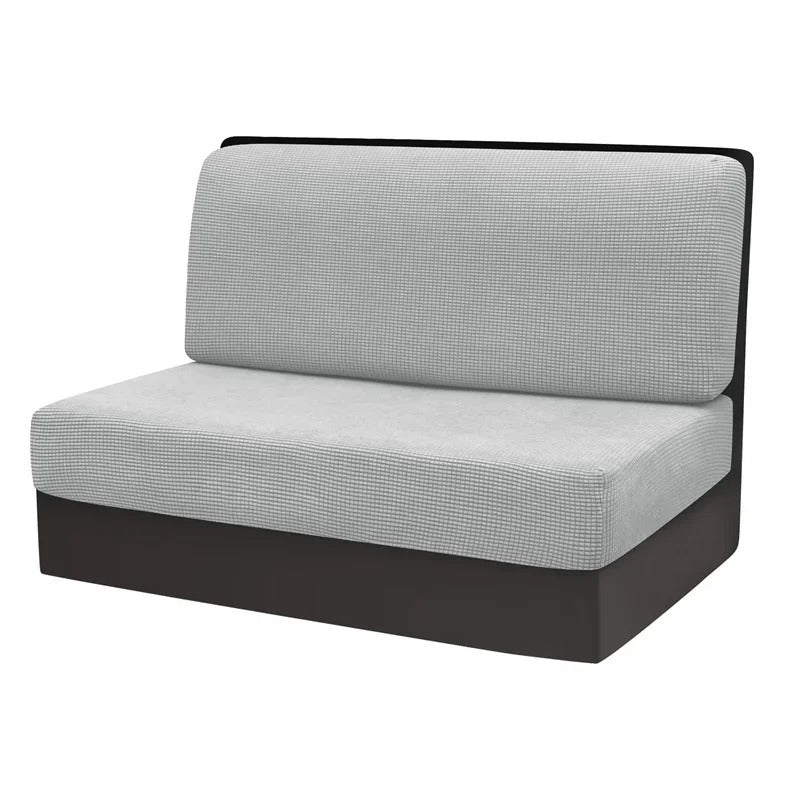 Bank covers set for camper & caravan - NomadCover-Light Gray-Nora Luxe