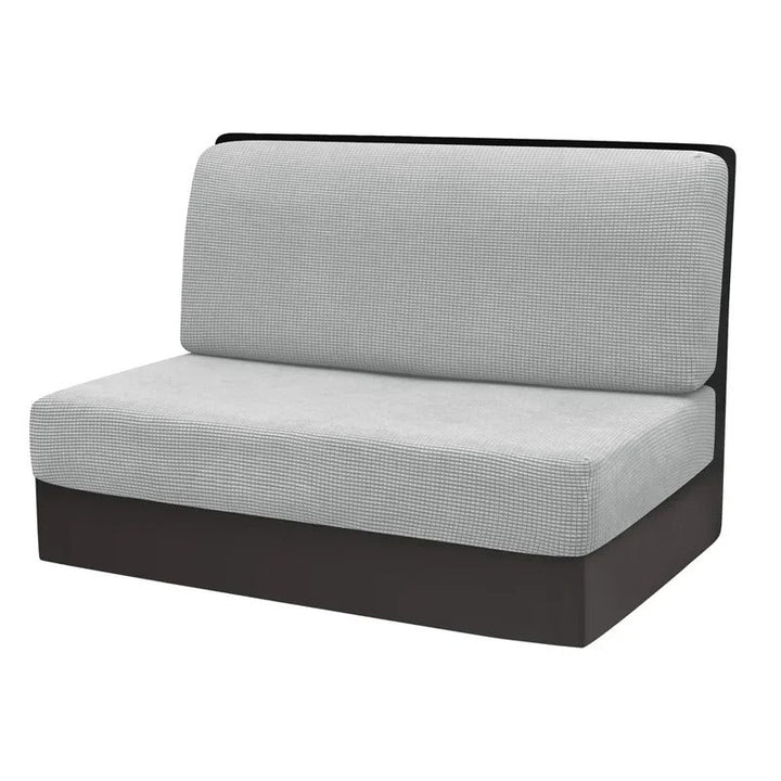 Bank covers set for camper & caravan - NomadCover-Light Gray-Nora Luxe