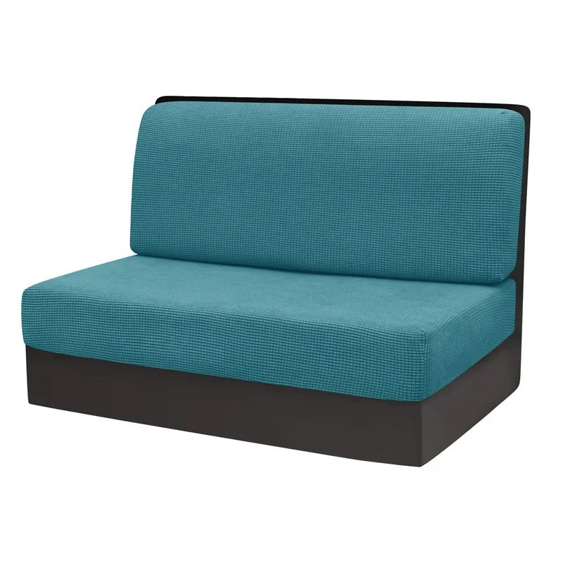 Bank covers set for camper & caravan - NomadCover-Turquoise Blue-Nora Luxe