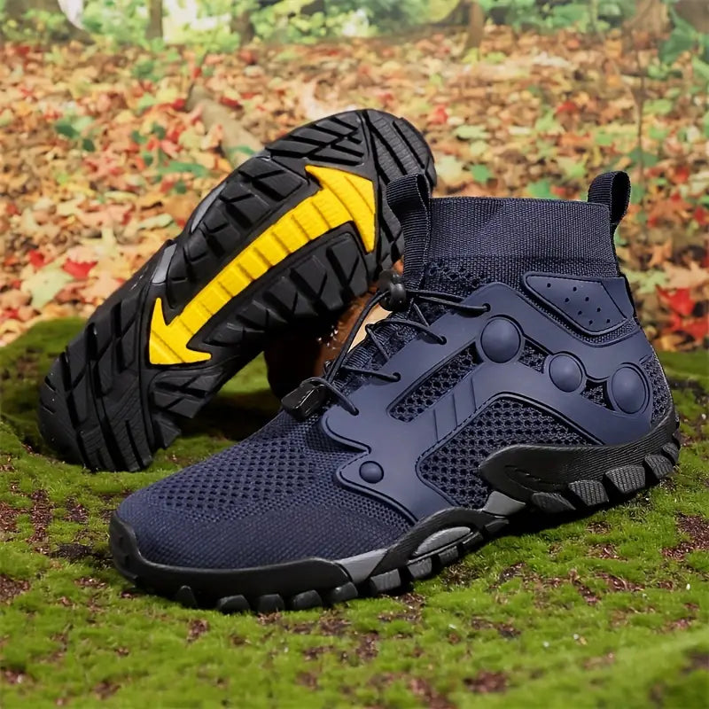 Barefoot Men's Shoes - TrailFlex-Black-5.5-Nora Luxe