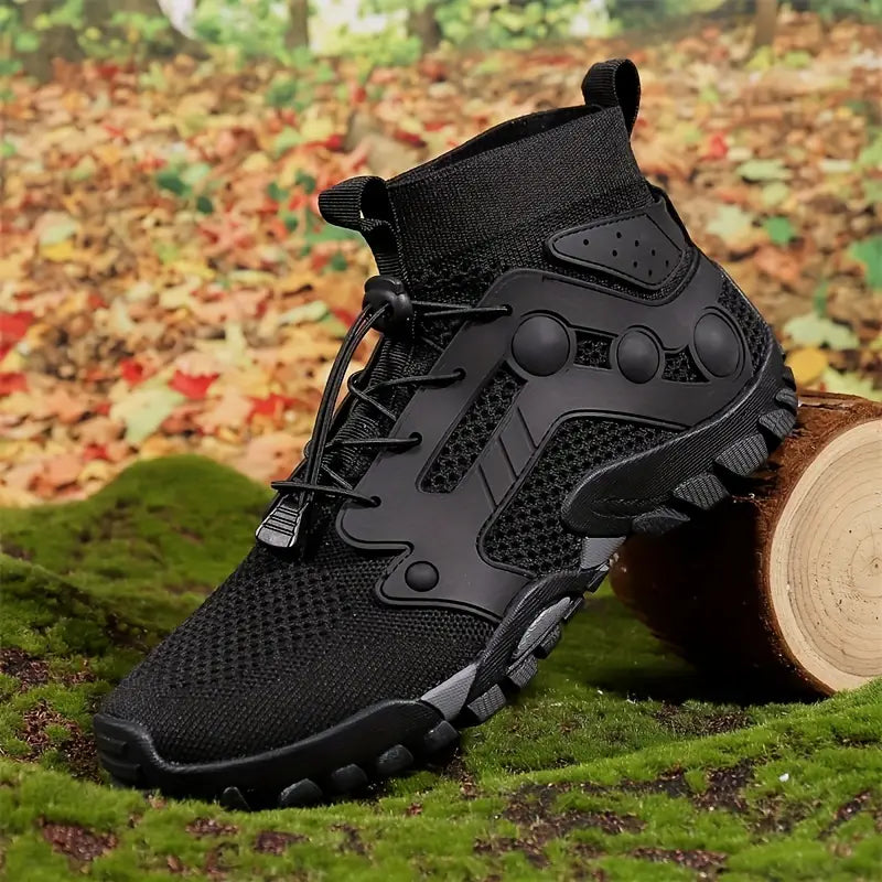 Barefoot Men's Shoes - TrailFlex-Black-5.5-Nora Luxe