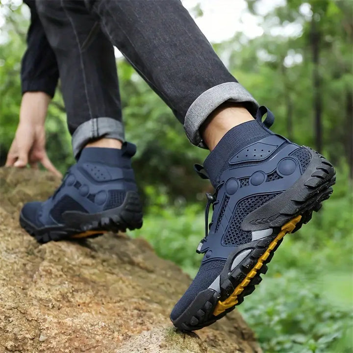 Barefoot Men's Shoes - TrailFlex-Black-5.5-Nora Luxe