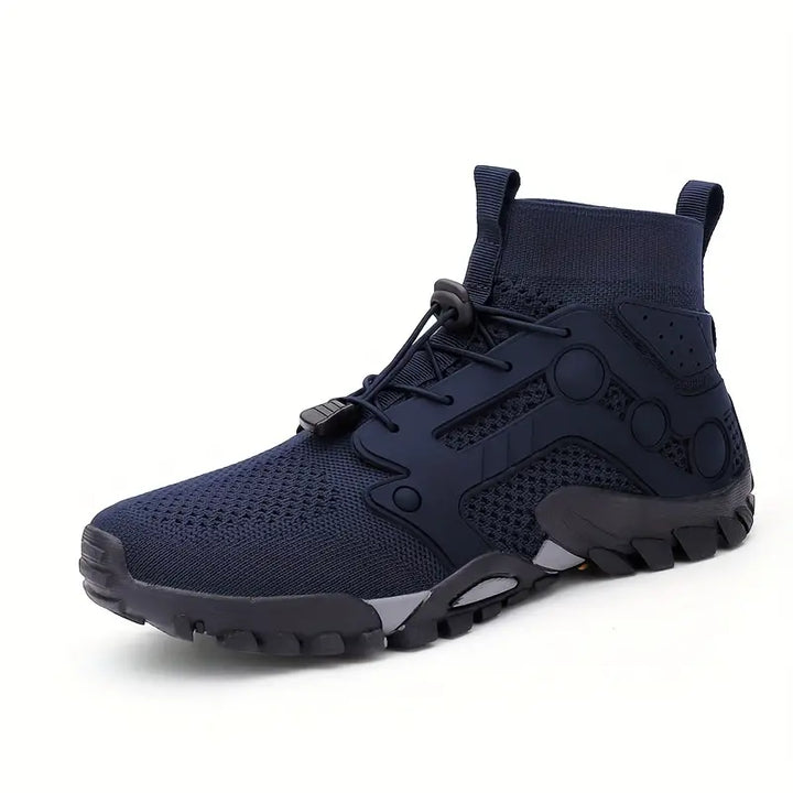 Barefoot Men's Shoes - TrailFlex-Blue-5.5-Nora Luxe