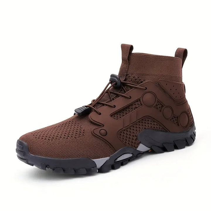 Barefoot Men's Shoes - TrailFlex-Coffee-5.5-Nora Luxe