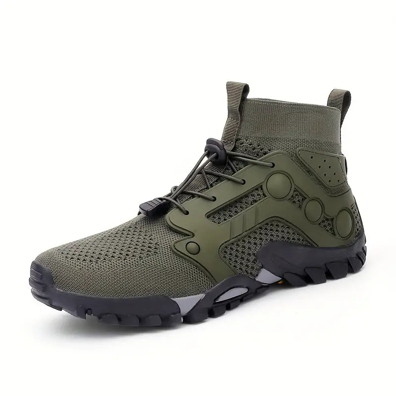 Barefoot Men's Shoes - TrailFlex-Olive Green-5.5-Nora Luxe