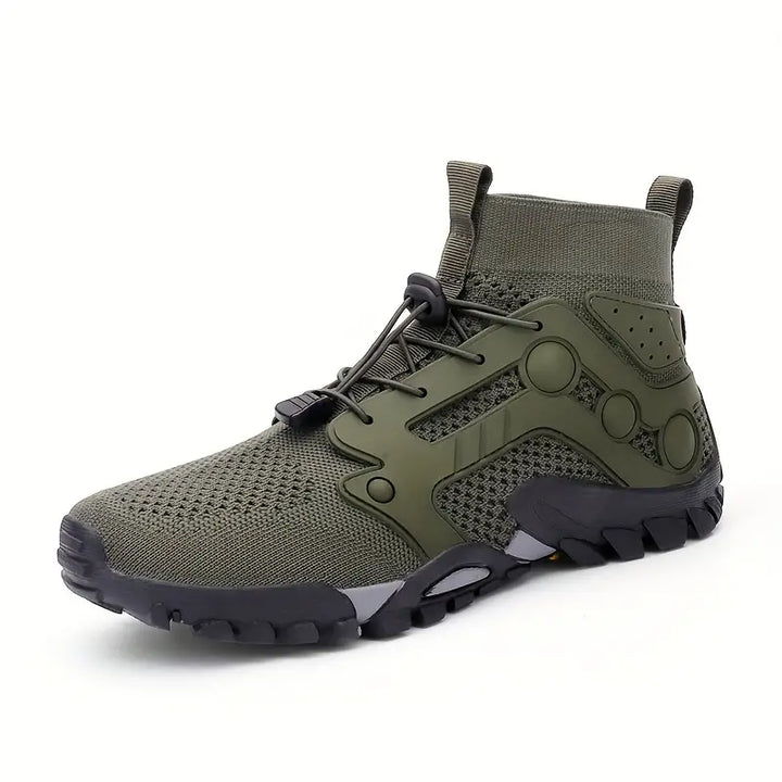 Barefoot Men's Shoes - TrailFlex-Olive Green-5.5-Nora Luxe