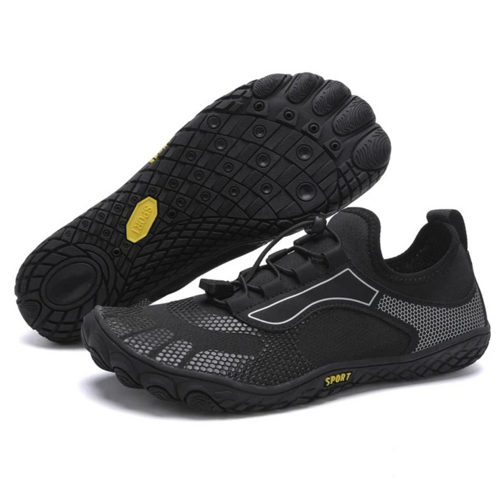 Barefoot Shoes for Adventure | Pro Performance-4-Black-Nora Luxe