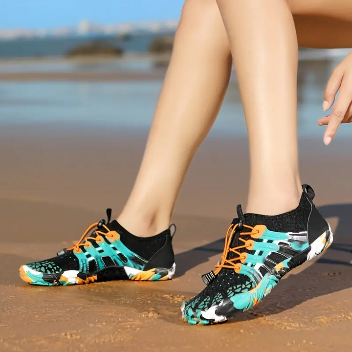 Barefoot Shoes for Outdoor Adventures - TerraStride-Green-4.5-Nora Luxe