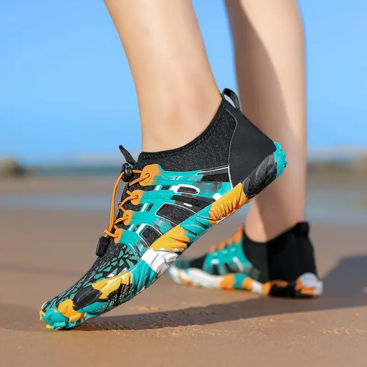 Barefoot Shoes for Outdoor Adventures - TerraStride-Green-4.5-Nora Luxe