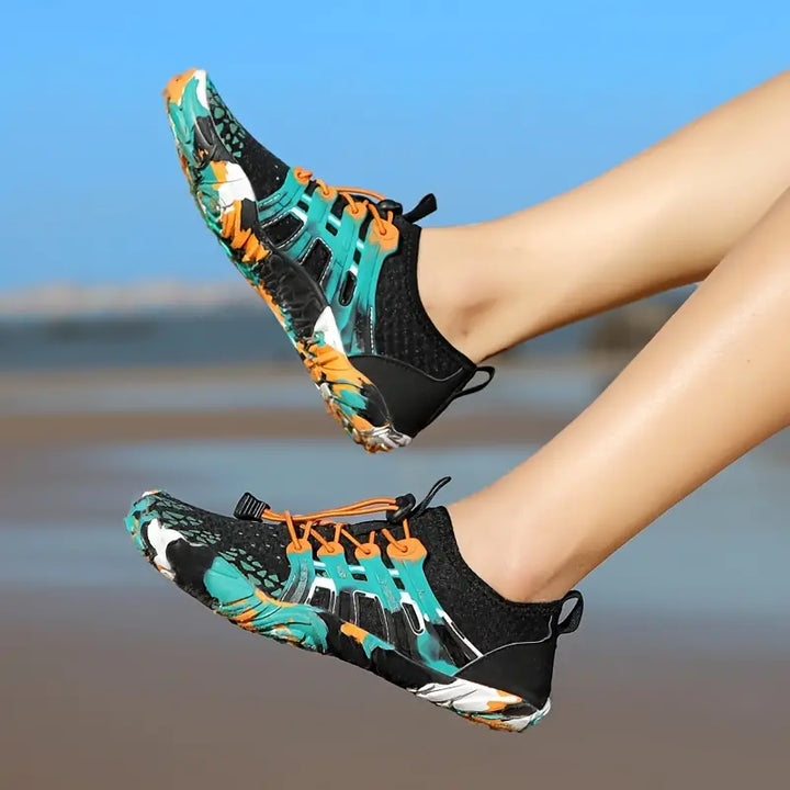 Barefoot Shoes for Outdoor Adventures - TerraStride-Green-4.5-Nora Luxe