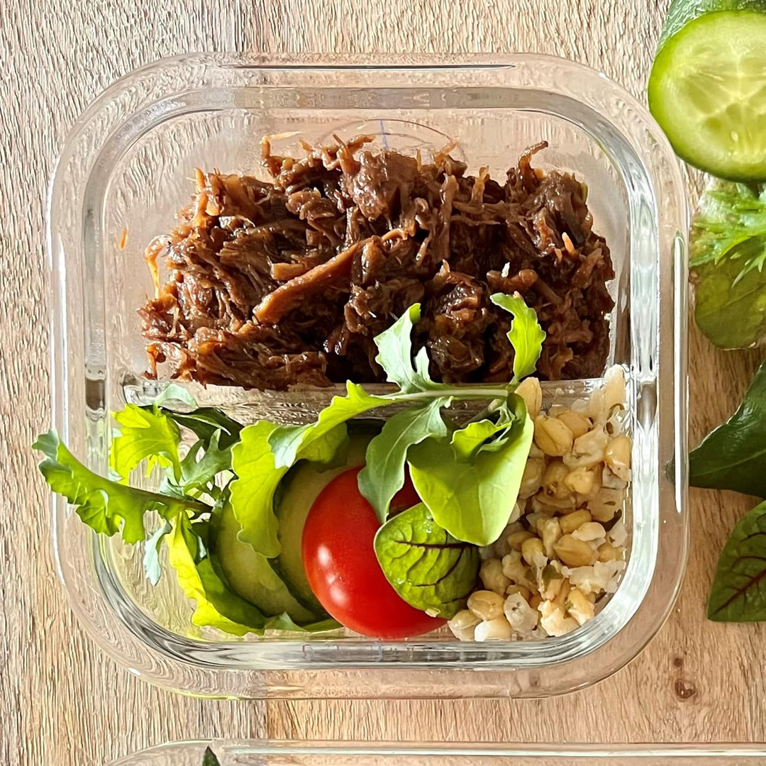 Bariatric Portion Control Glass Containers – 3-Pack-Nora Luxe