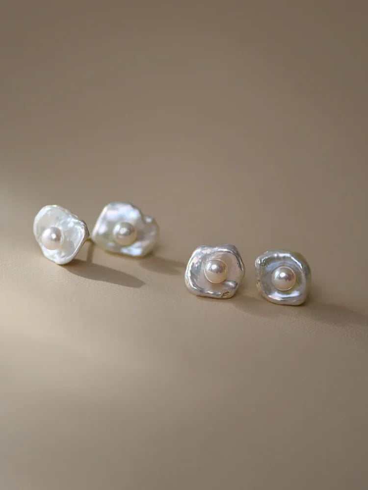 Baroque Pearl Earrings - Noa-Nora Luxe