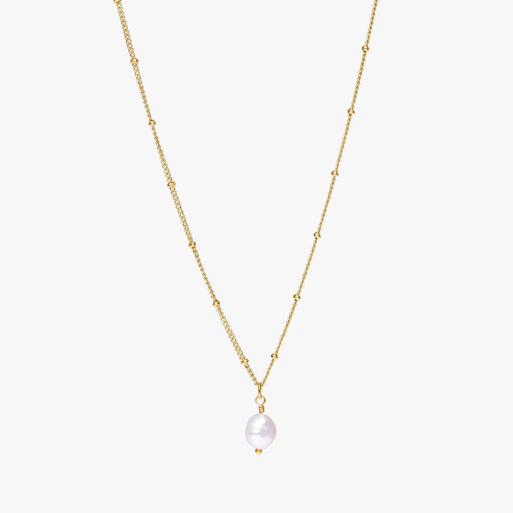 Baroque Pearl Pendant Necklace - Anisa-Gold-Nora Luxe