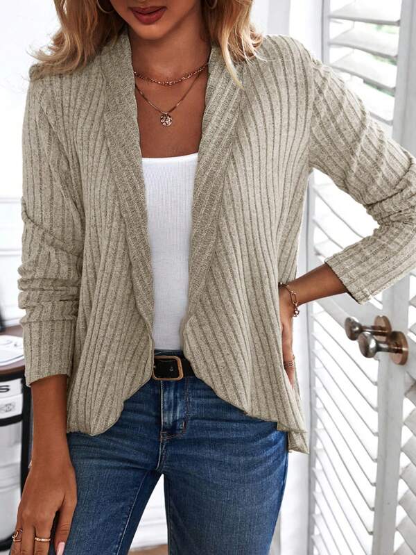 Basic Effortless Top with Long Sleeves - Liora-S-Nora Luxe