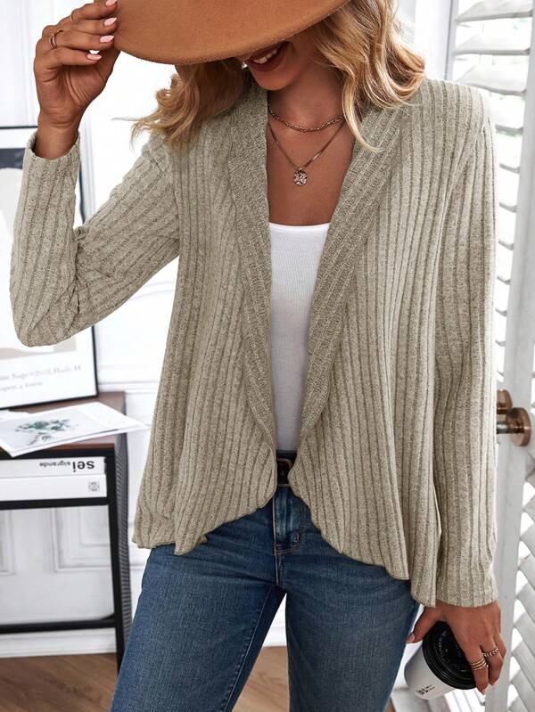 Basic Effortless Top with Long Sleeves - Liora-S-Nora Luxe