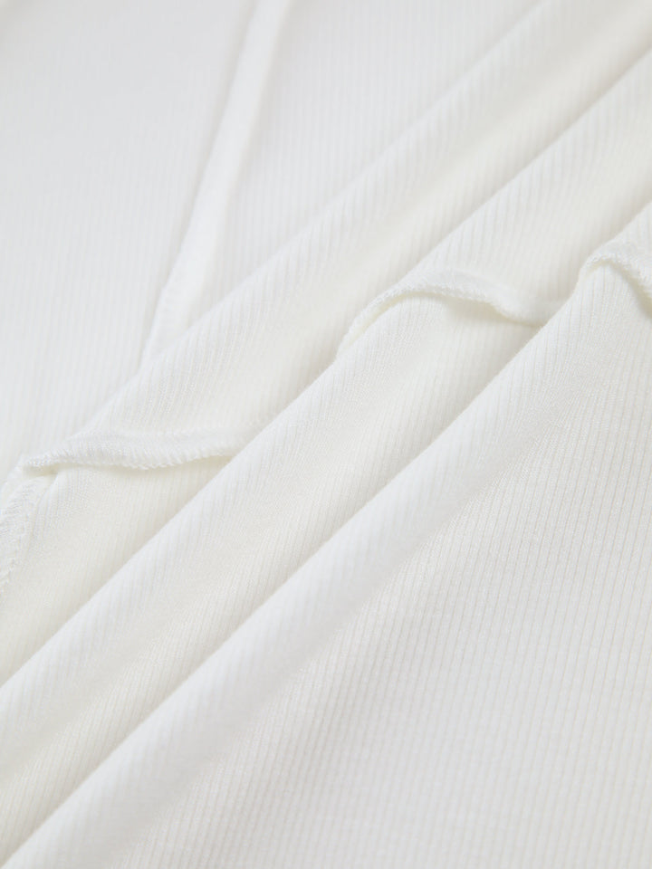 Basic Ladies Shirt with Long Sleeves - Mira-White-XS-Nora Luxe