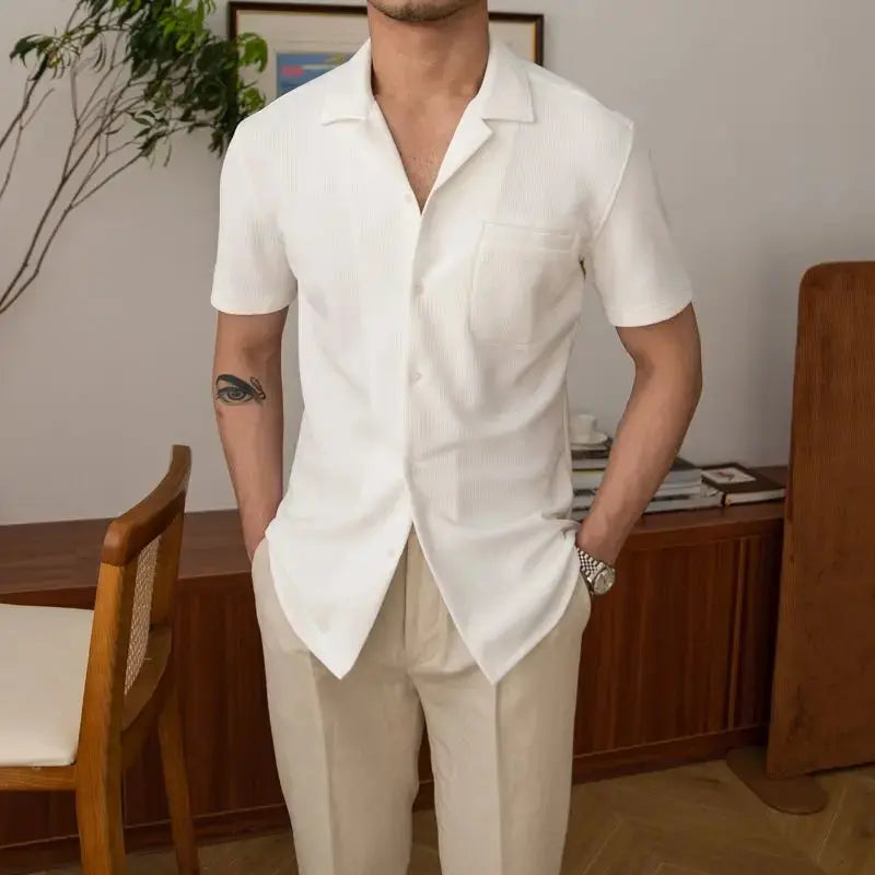 Basic Men's Shirt – Nolan-White-S-The Livary