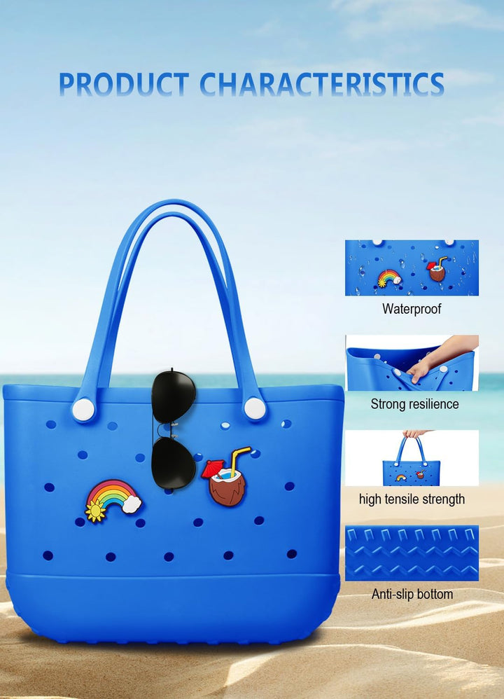 Waterproof EVA Beach Tote – Large & Washable Carryall for Outdoors
