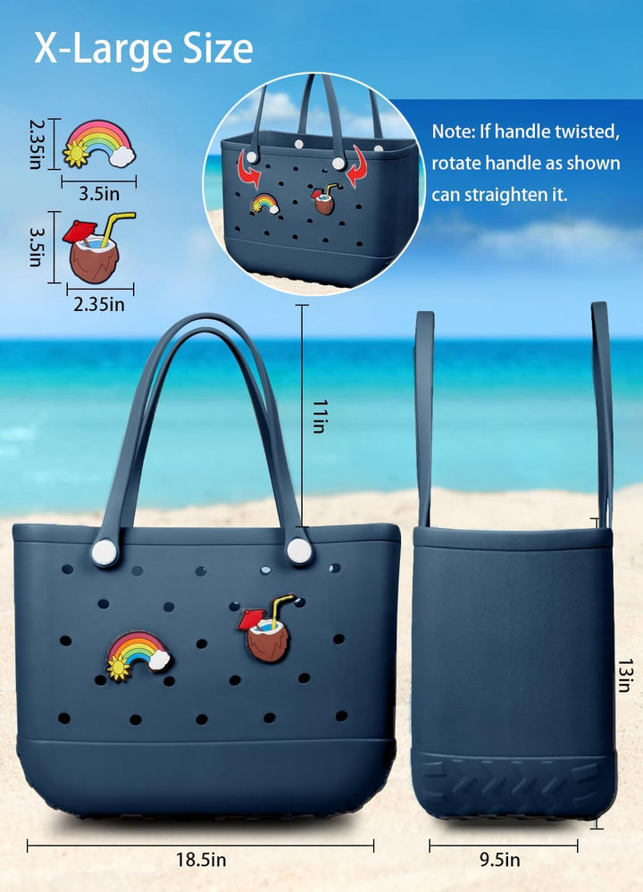 Waterproof EVA Beach Tote – Large & Washable Carryall for Outdoors