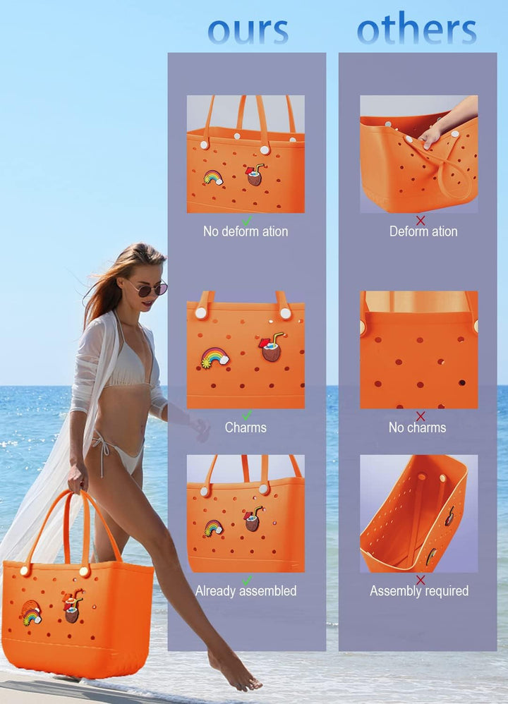 Waterproof EVA Beach Tote – Large & Washable Carryall for Outdoors