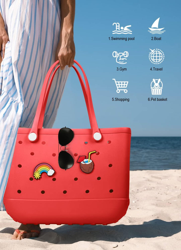 Waterproof EVA Beach Tote – Large & Washable Carryall for Outdoors